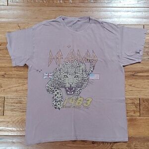 Def Leppard 1983 concert tour tee